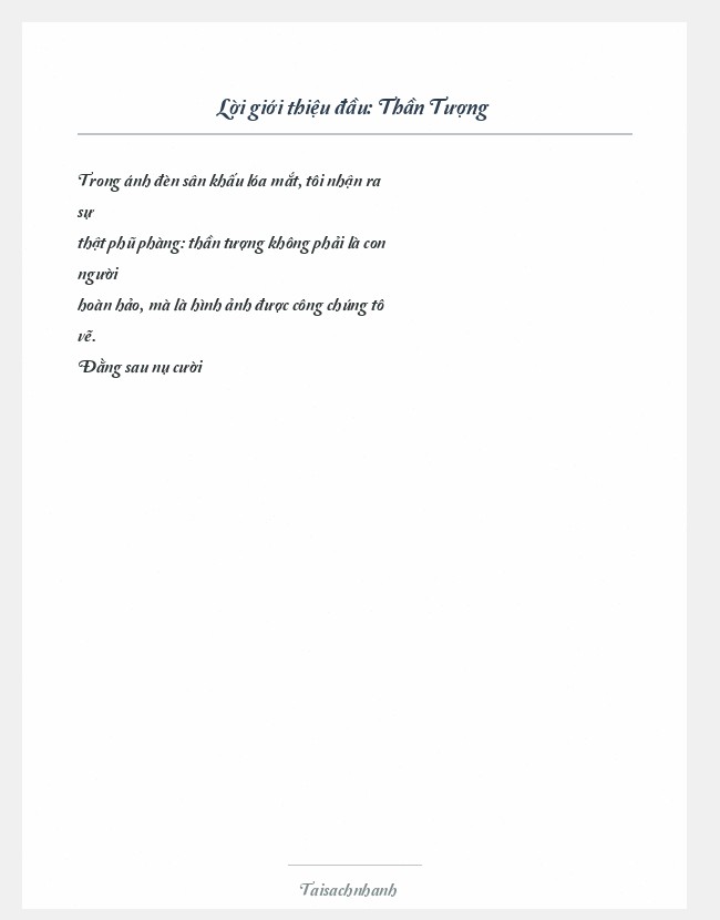 Trích đoạn Thần Tượng