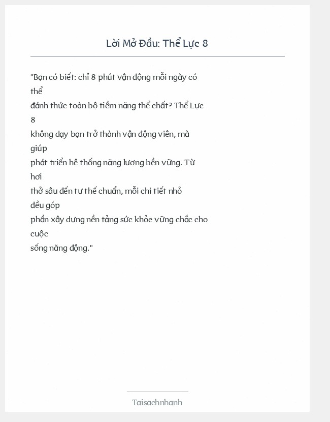 Trích đoạn Thể Lực 8