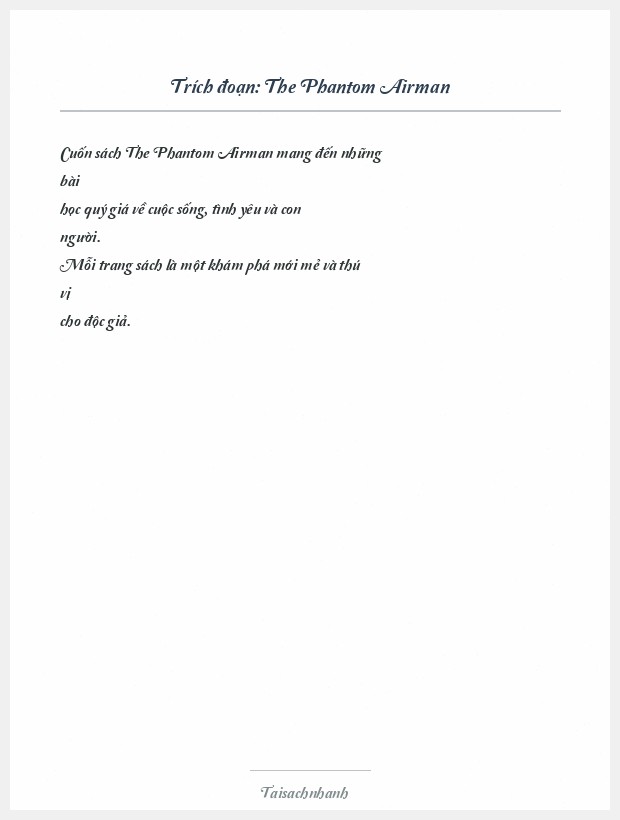 Trích đoạn The Phantom Airman