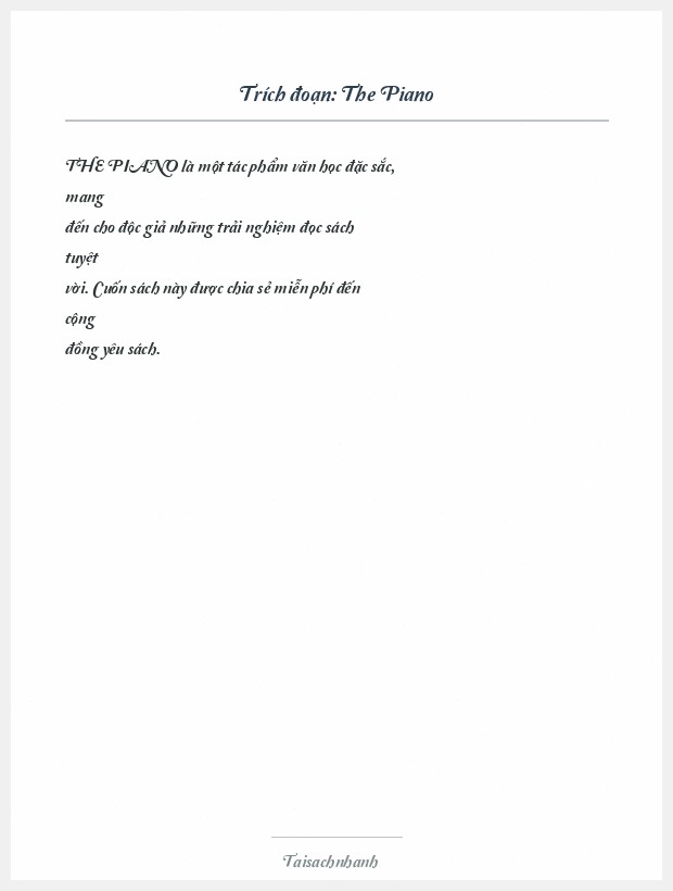 Trích đoạn The Piano