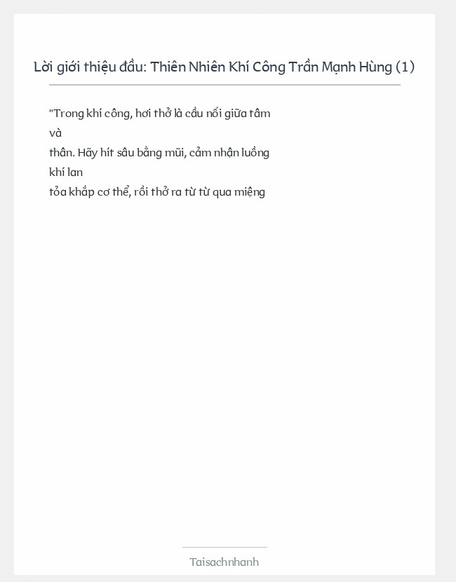 Trích đoạn Thiên Nhiên Khí Công Trần Mạnh Hùng (1)