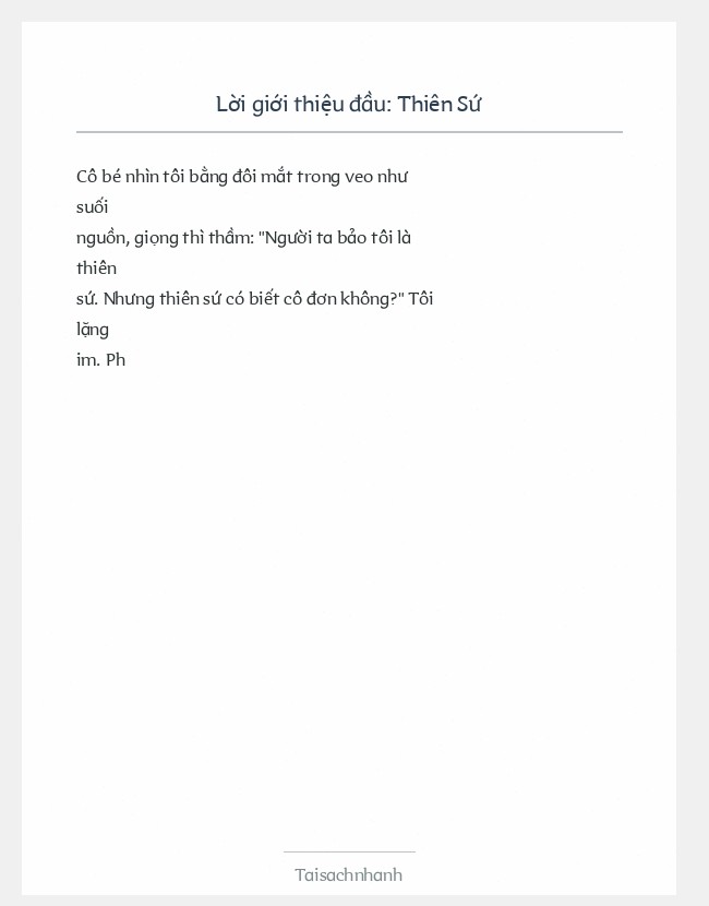 Trích đoạn Thiên Sứ