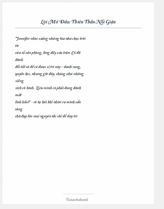 Trích đoạn Thiên Thần Nổi Giận