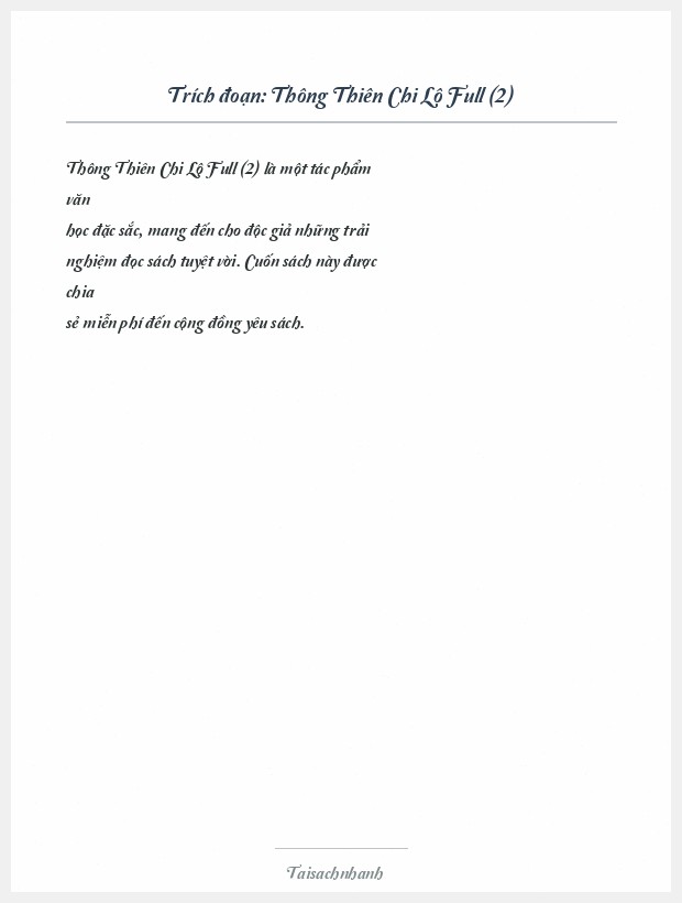 Trích đoạn Thông Thiên Chi Lộ Full (2)