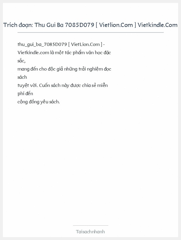 Trích đoạn Thu Gui Ba 7085D079 [ Vietlion.Com ] Vietkindle.Com