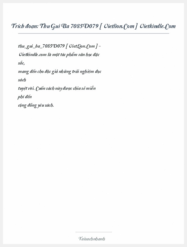 Trích đoạn Thu Gui Ba 7085D079 [ Vietlion.Com ] Vietkindle.Com