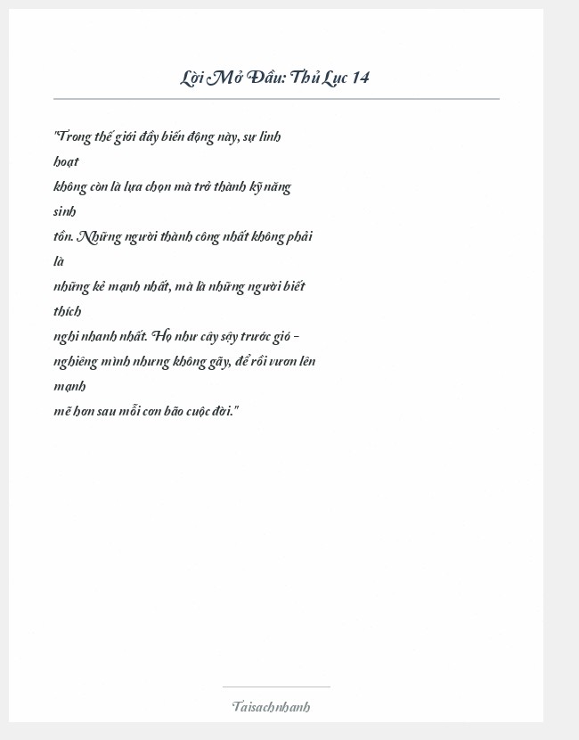 Trích đoạn Thủ Lục 14