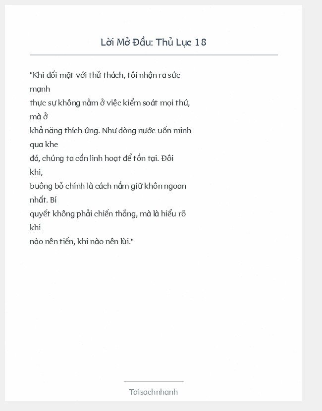 Trích đoạn Thủ Lục 18
