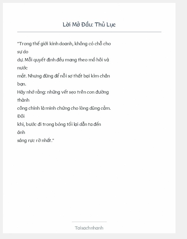 Trích đoạn Thủ Lục