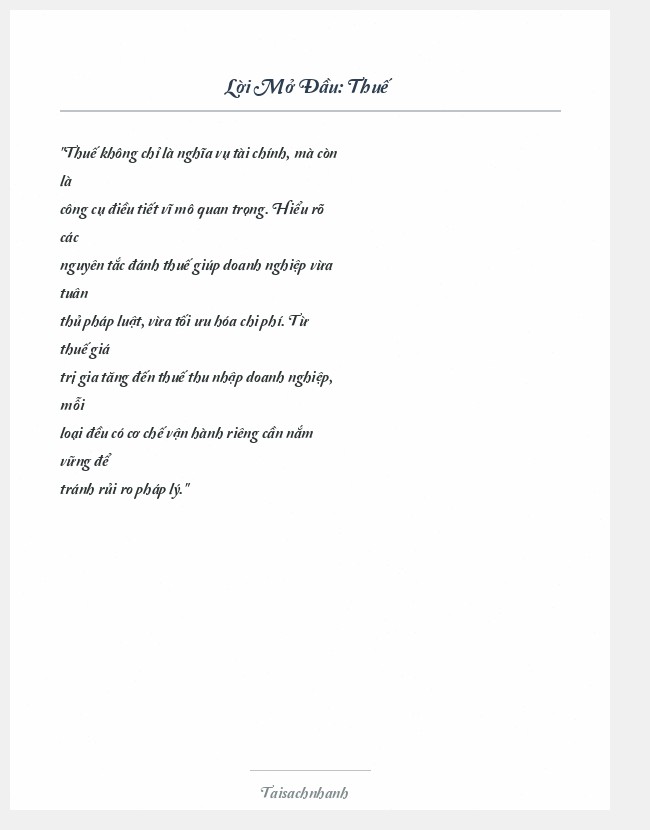 Trích đoạn Thuế