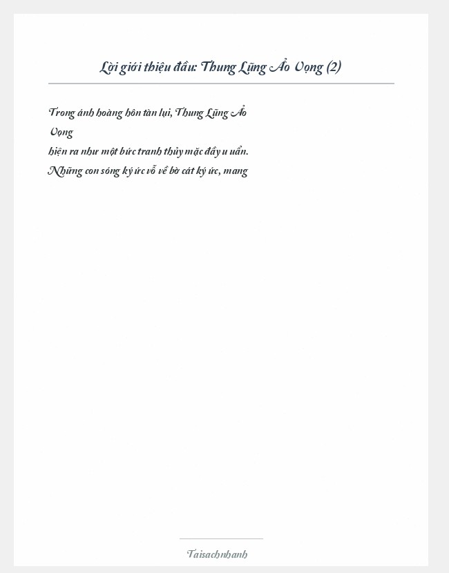 Trích đoạn Thung Lũng Ảo Vọng (2)