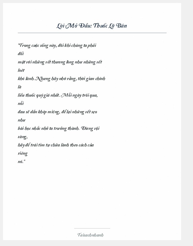 Trích đoạn Thuốc Lỡ Bán