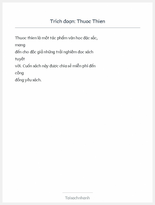 Trích đoạn Thuoc Thien