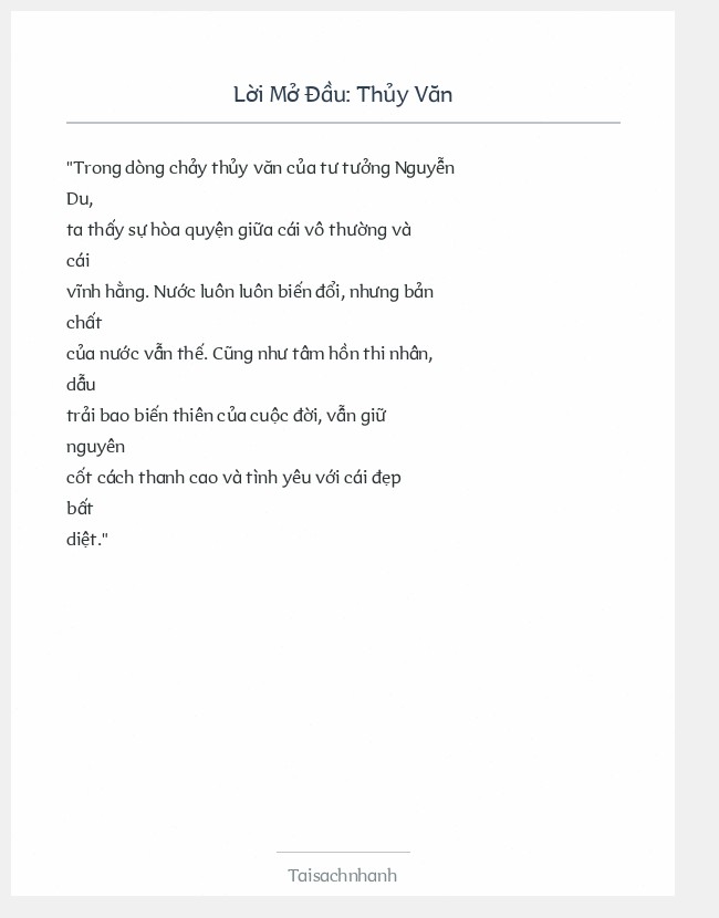 Trích đoạn Thủy Văn