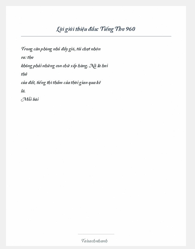Trích đoạn Tiếng Thơ 960
