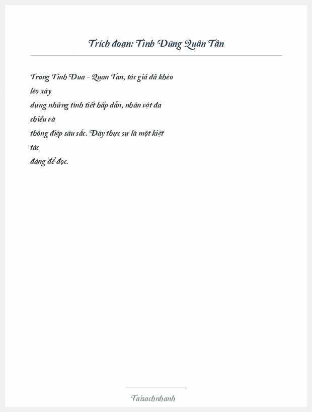 Trích đoạn Tinh Dũng Quân Tân