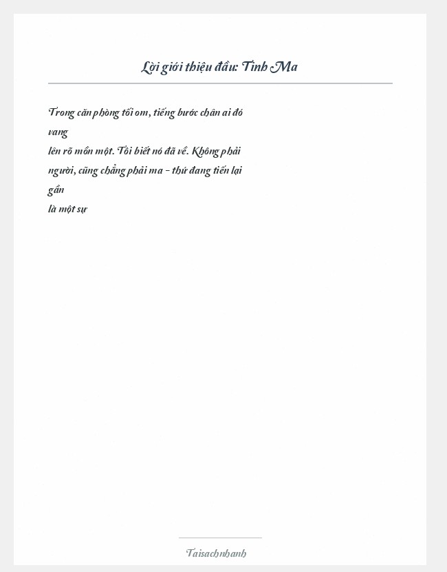 Trích đoạn Tinh Ma