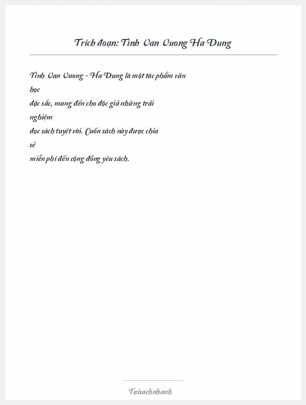 Trích đoạn Tinh Van Vuong Ha Dung