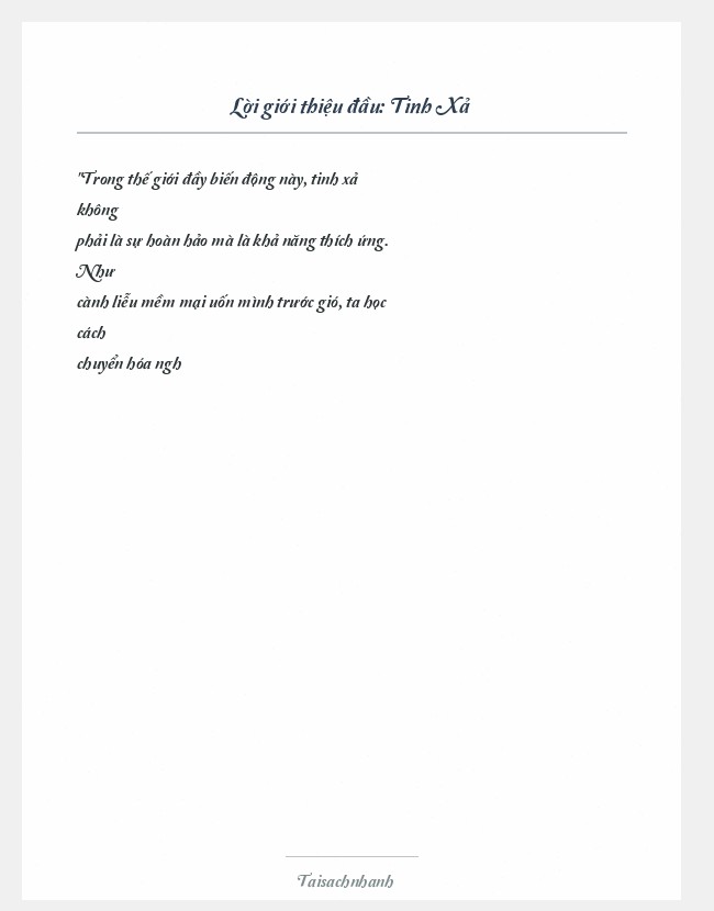 Trích đoạn Tinh Xả