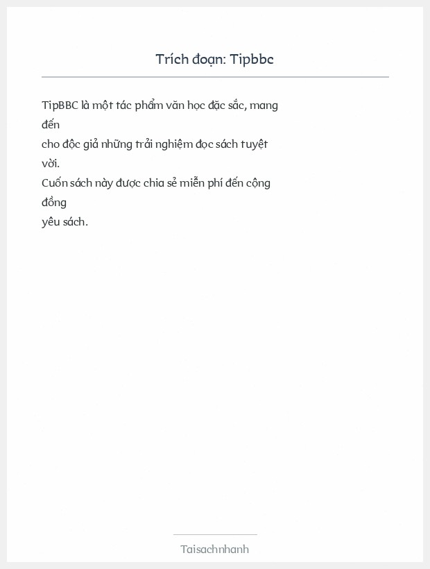 Trích đoạn Tipbbc