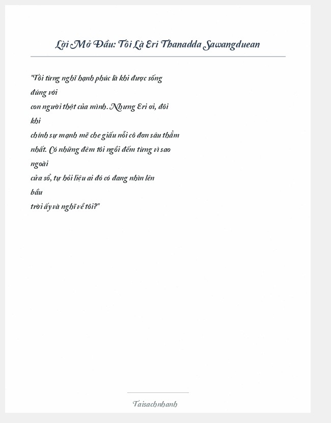 Trích đoạn Tôi Là Eri Thanadda Sawangduean