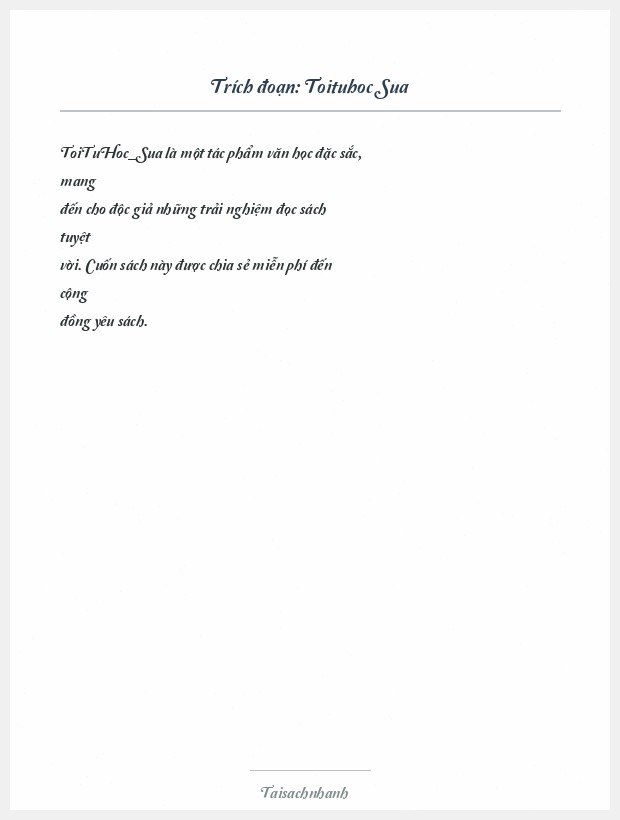 Trích đoạn Toituhoc Sua