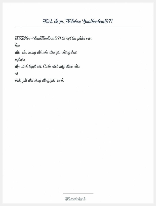 Trích đoạn Toituhoc Suatheoban1971