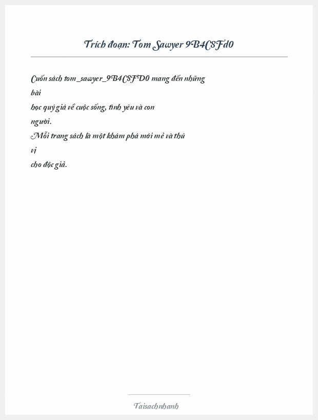 Trích đoạn Tom Sawyer 9B4C8Fd0