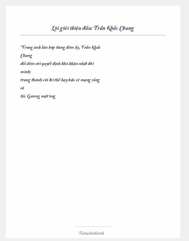 Trích đoạn Trần Khắc Chung