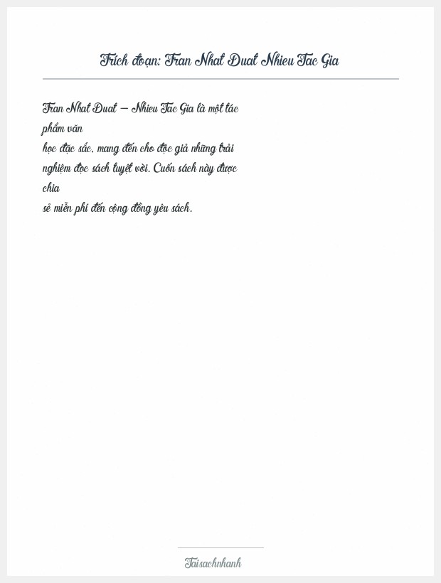 Trích đoạn Tran Nhat Duat Nhieu Tac Gia