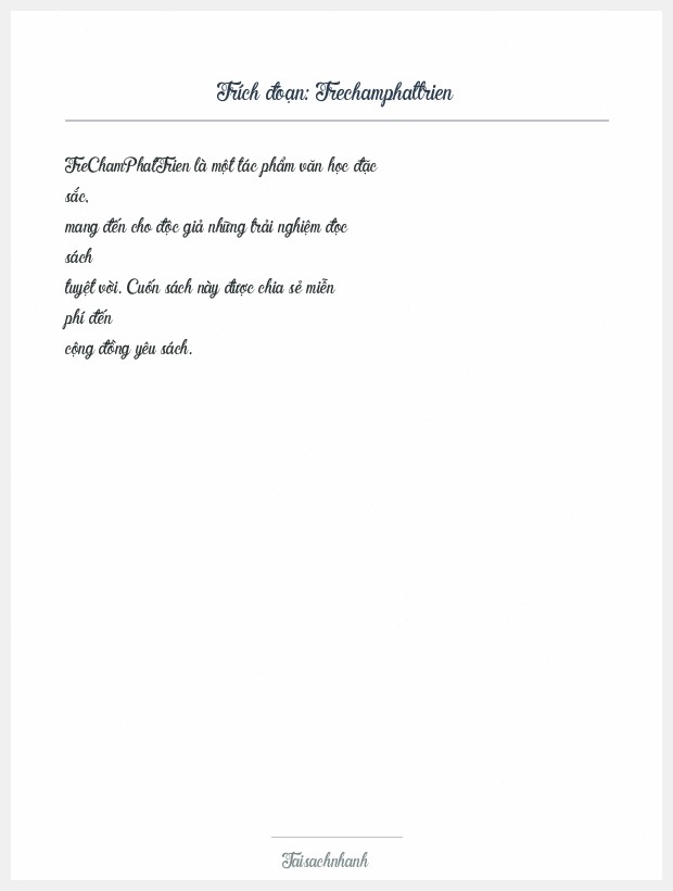 Trích đoạn Trechamphattrien