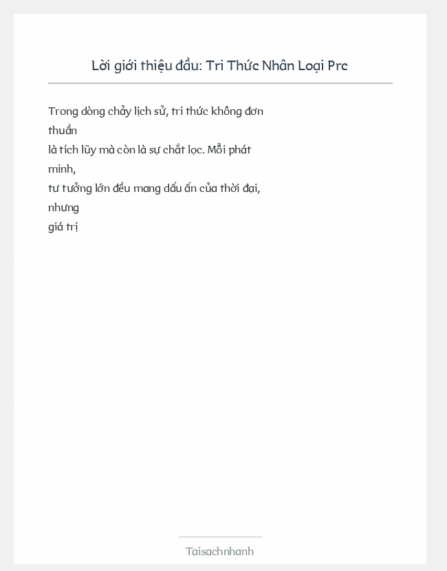 Trích đoạn Tri Thức Nhân Loại Prc