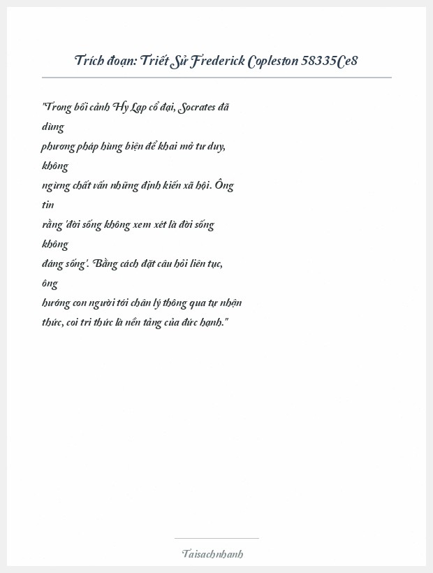 Trích đoạn Triết Sử Frederick Copleston 58335Ce8