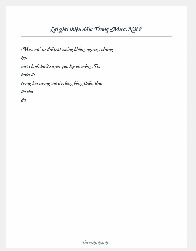 Trích đoạn Trong Mưa Núi 8