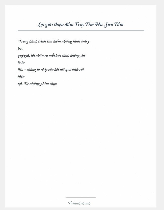 Trích đoạn Truy Tìm Hiv Sưu Tầm