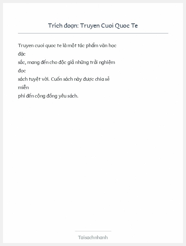 Trích đoạn Truyen Cuoi Quoc Te