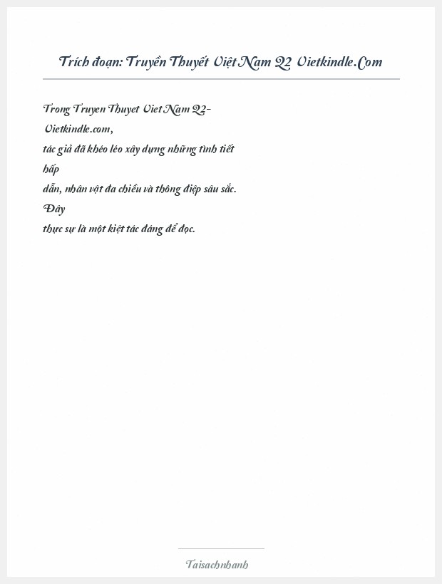 Trích đoạn Truyền Thuyết Việt Nam Q2 Vietkindle.Com