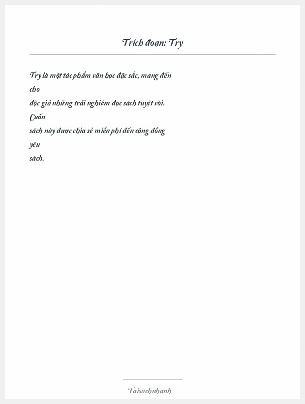 Trích đoạn Try