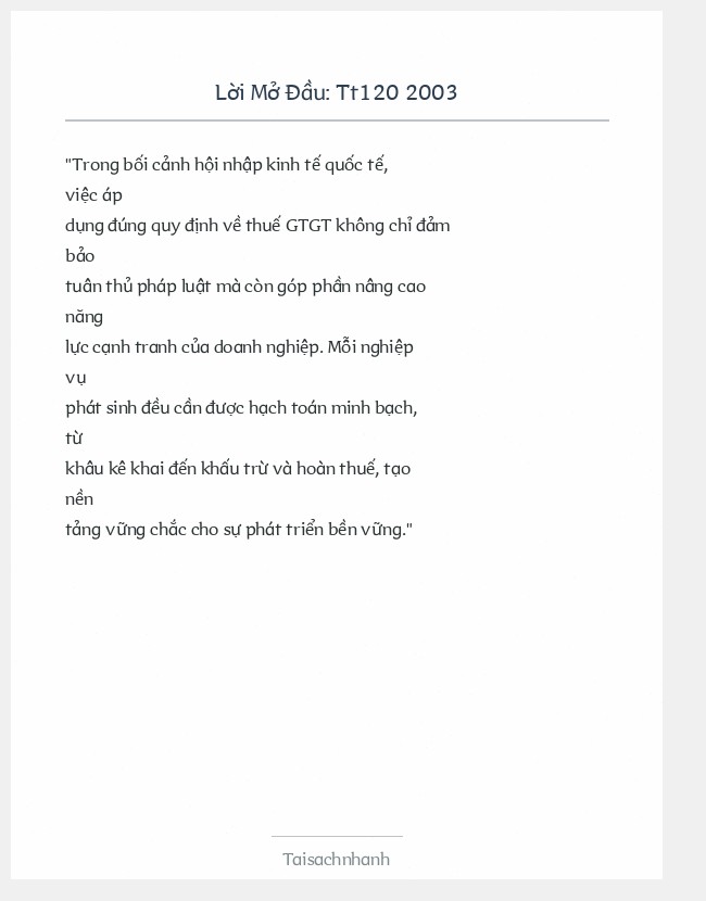 Trích đoạn Tt120 2003