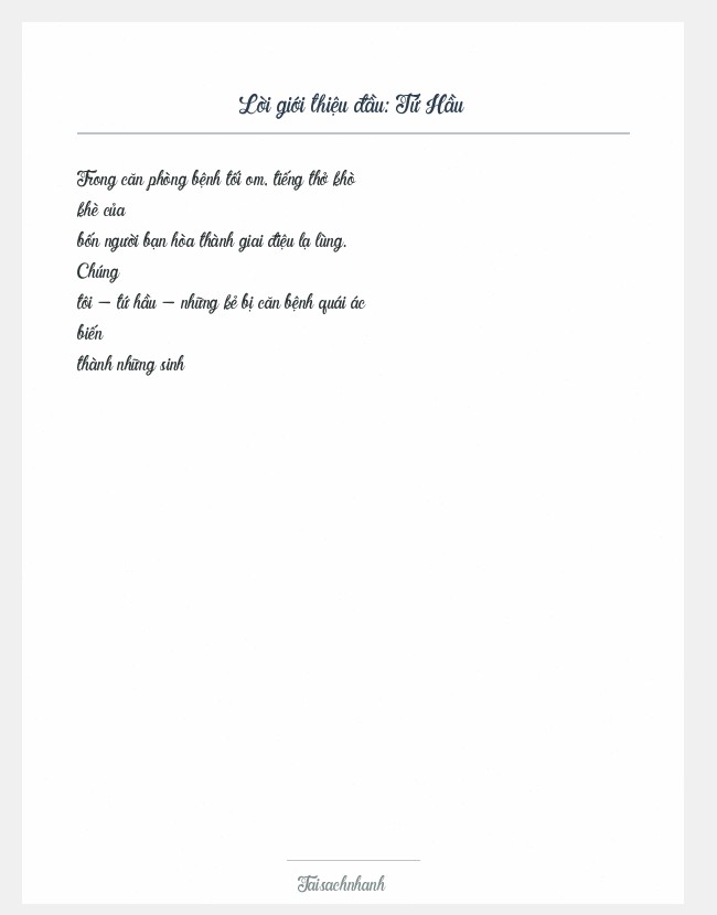 Trích đoạn Tứ Hầu