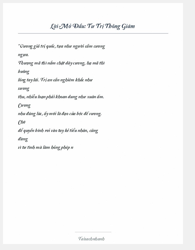 Trích đoạn Tư Trị Thông Giám