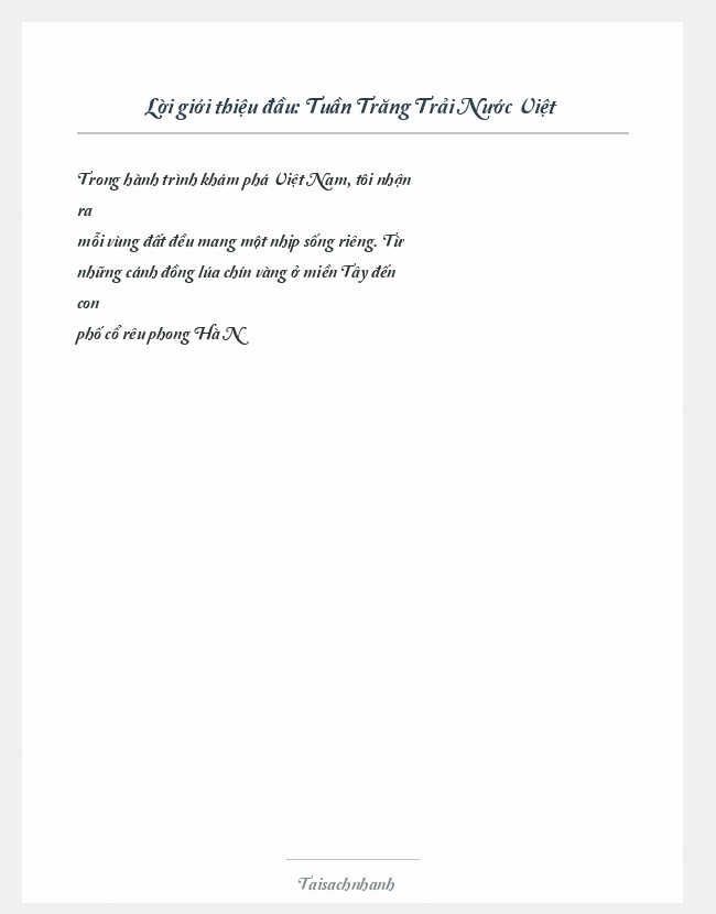 Trích đoạn Tuần Trăng Trải Nước Việt