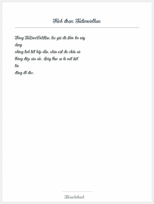 Trích đoạn Tudienviethan