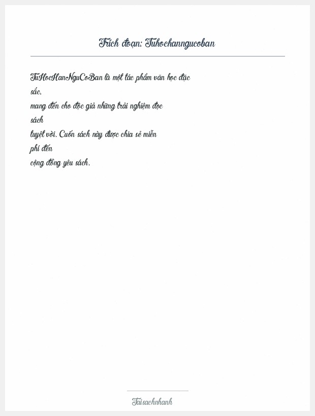 Trích đoạn Tuhochanngucoban