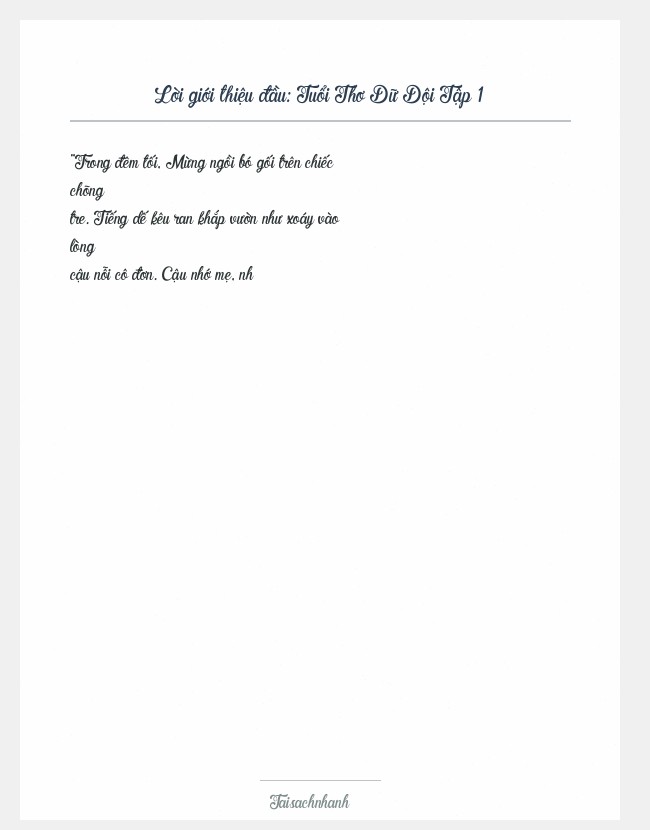 Trích đoạn Tuổi Thơ Dữ Dội Tập 1