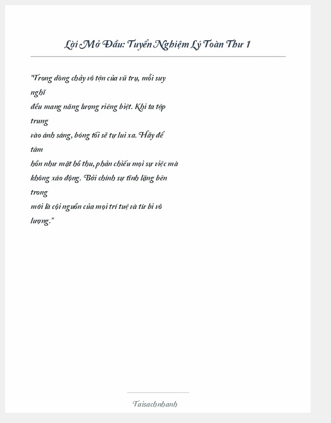 Trích đoạn Tuyển Nghiệm Lý Toàn Thư 1