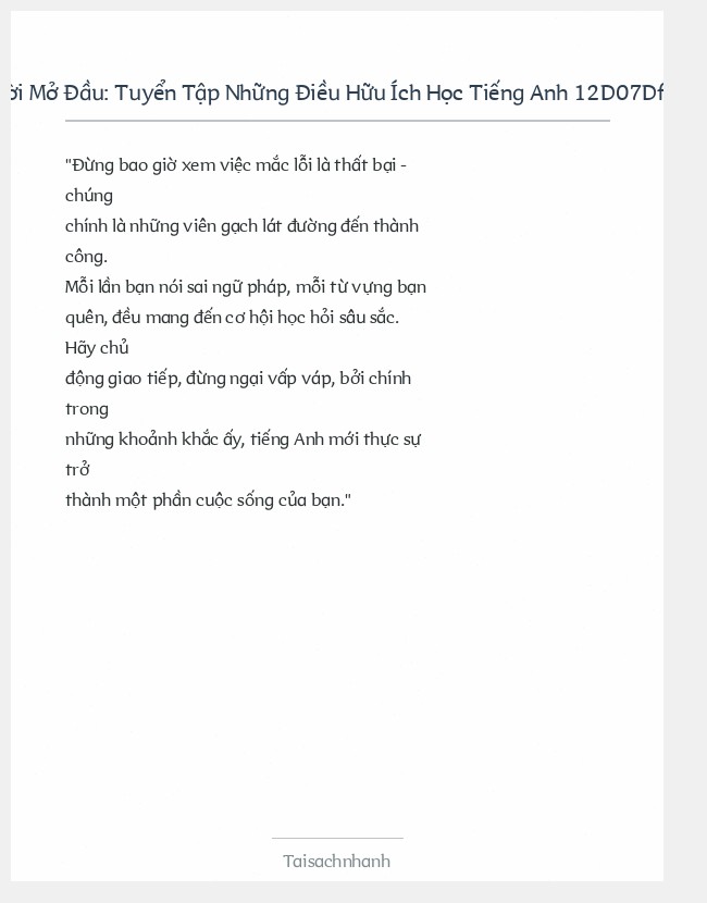 Trích đoạn Tuyển Tập Những Điều Hữu Ích Học Tiếng Anh 12D07Df4