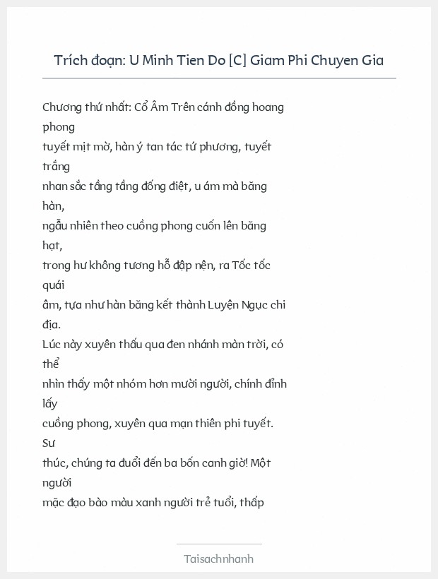 Trích đoạn U Minh Tien Do [C] Giam Phi Chuyen Gia