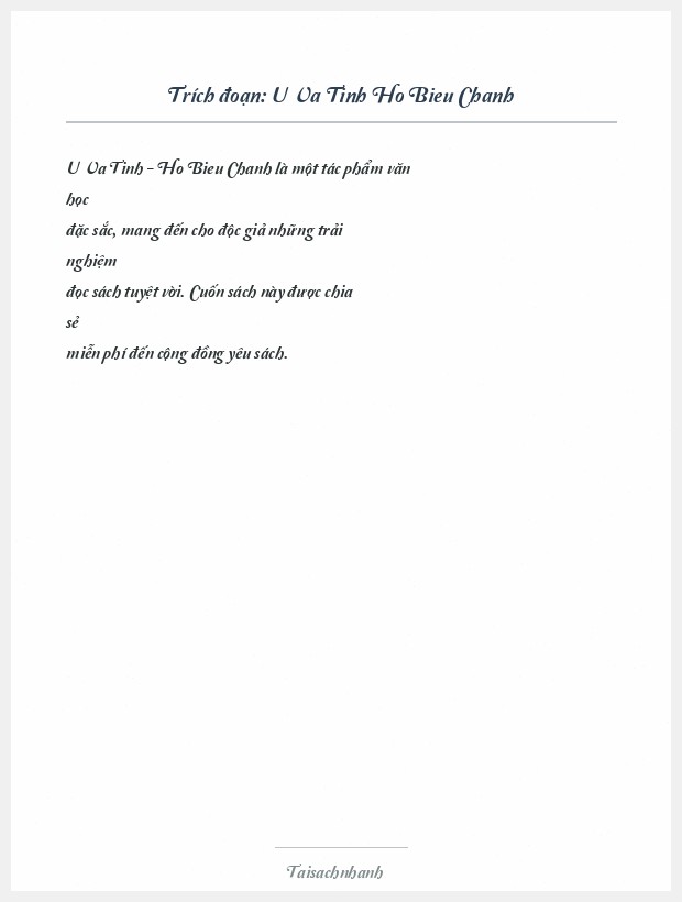 Trích đoạn U Va Tinh Ho Bieu Chanh