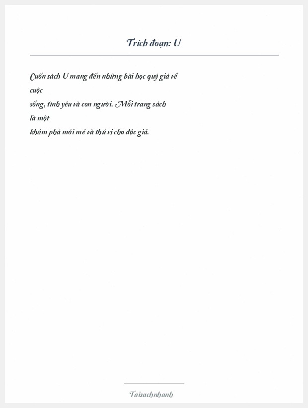Trích đoạn U